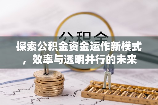 碾子山探索公积金资金运作新模式，效率与透明并行的未来