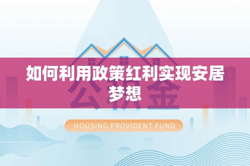 碾子山如何利用政策红利实现安居梦想